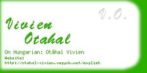 vivien otahal business card